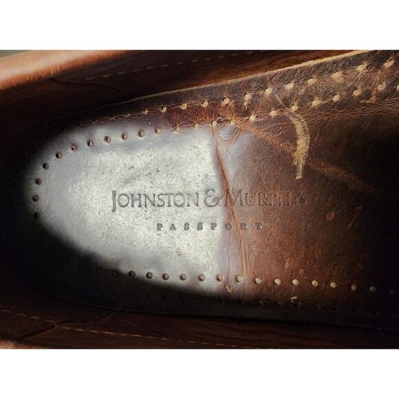 Johnston & Murphy Woven Leather Loafers Size 9 Hand Stitched Construction main image 7